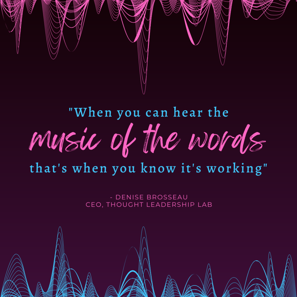 Music of the words quote