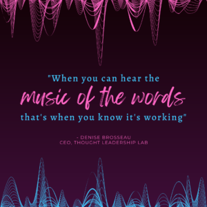 Music of the words quote