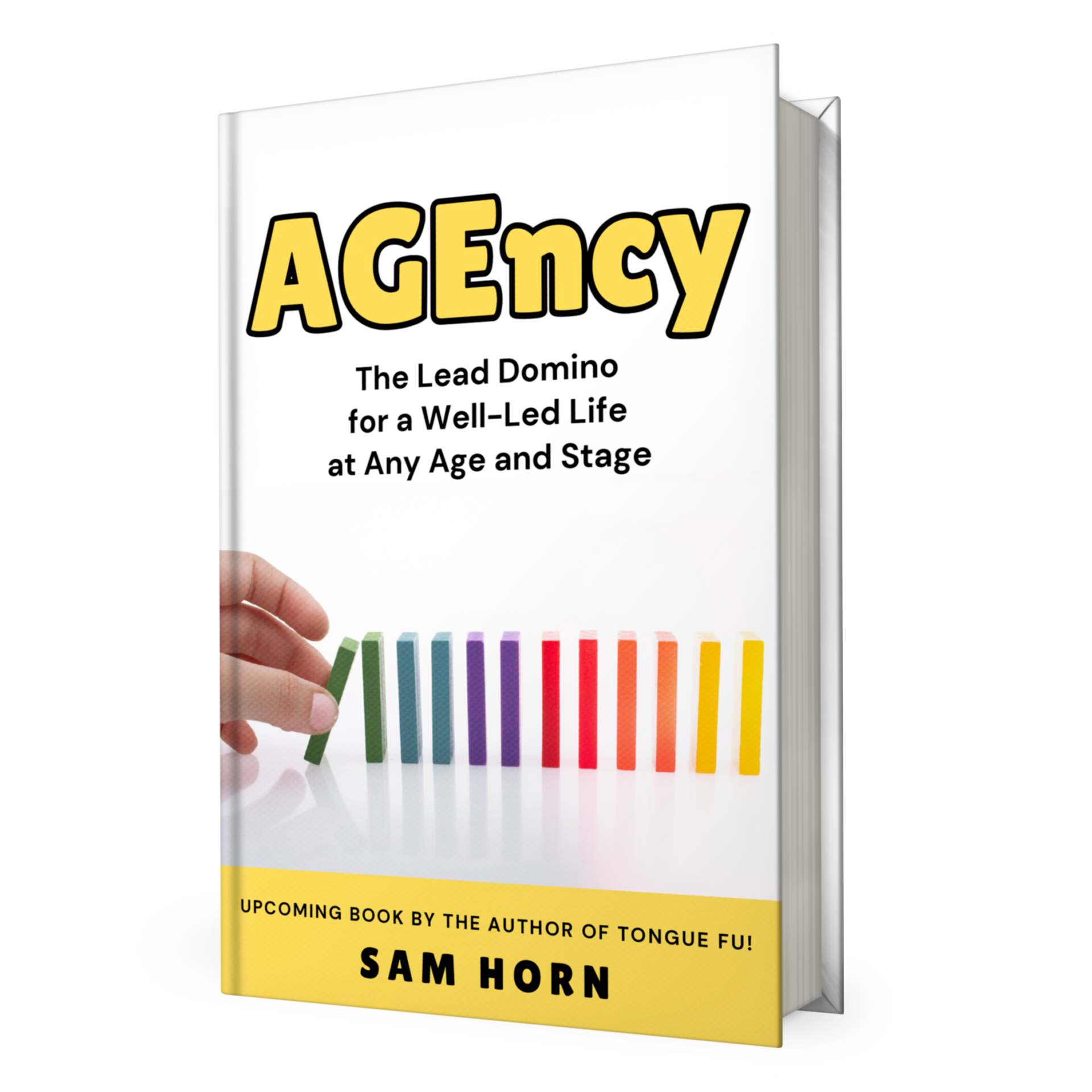 AGEncy Book Cover with colorful dominos