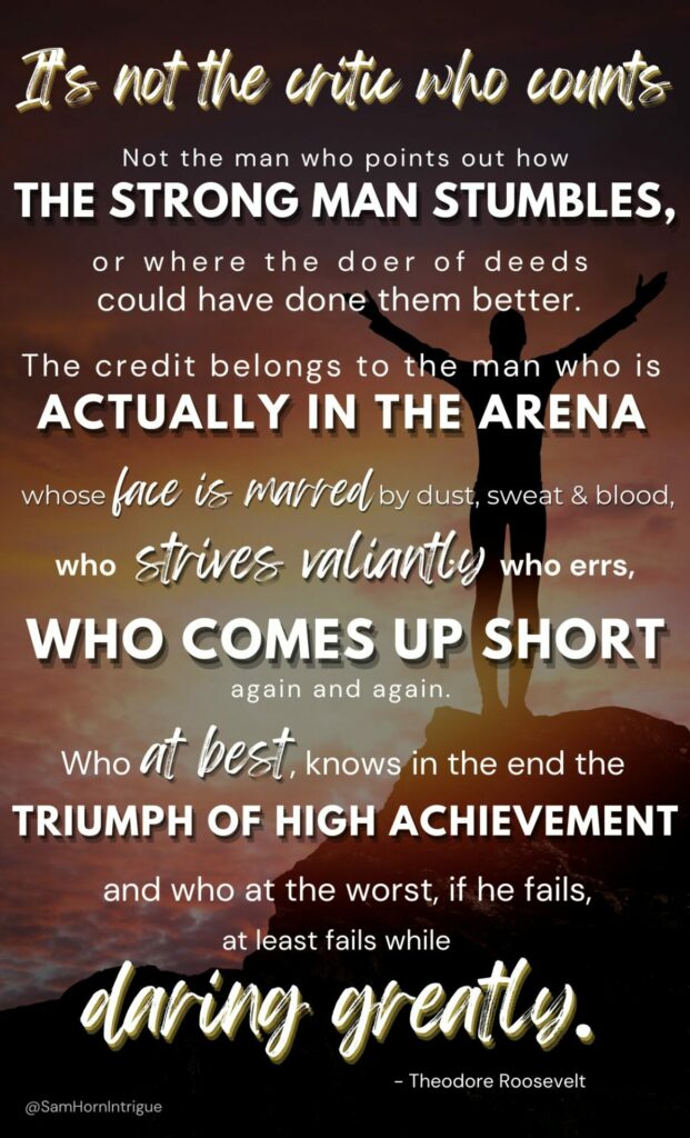 Theodore Roosevelt Quote with different fonts