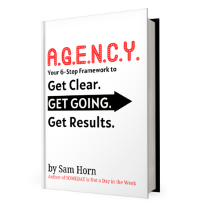 A.G.E.N.C.Y. Your 6-Step Framework to Get Clear, Get Going, Get Results book cover mockup