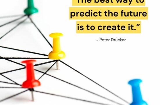 Peter Drucker Quote about creating your future