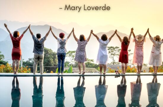 Connection quote image from Mary Loverde