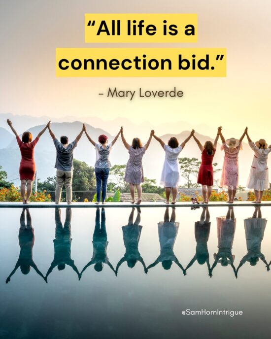 Connection quote image from Mary Loverde