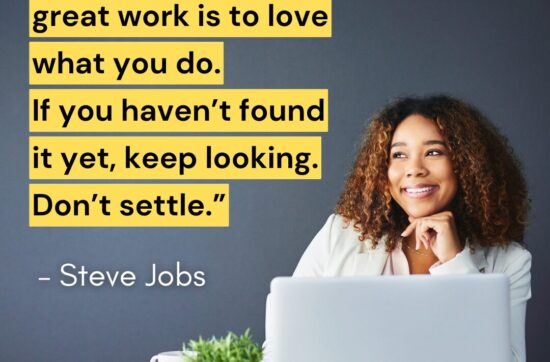 Sam Horn's AHA image with steve jobs quote