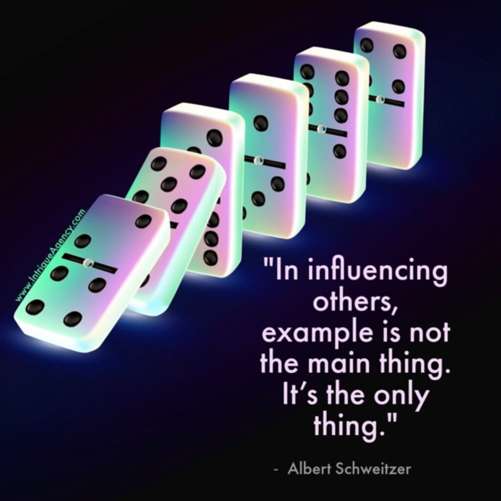 Dominos image with quote