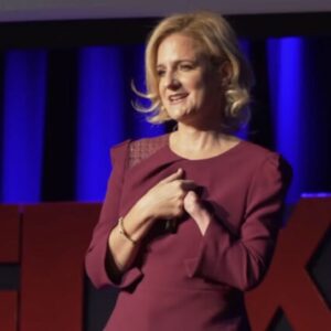 Ruth Rathblott on the TEDx stage
