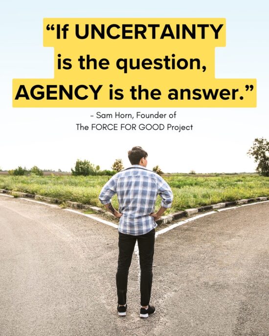 Sam Horn quote image about agency