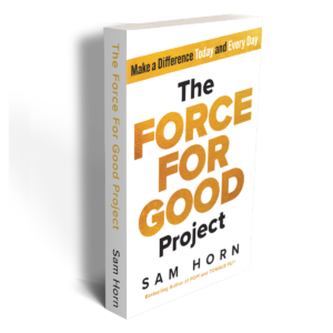 Sam Horn's The Force For Good Project book mockup
