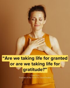 AHA image with Sam Horn quote