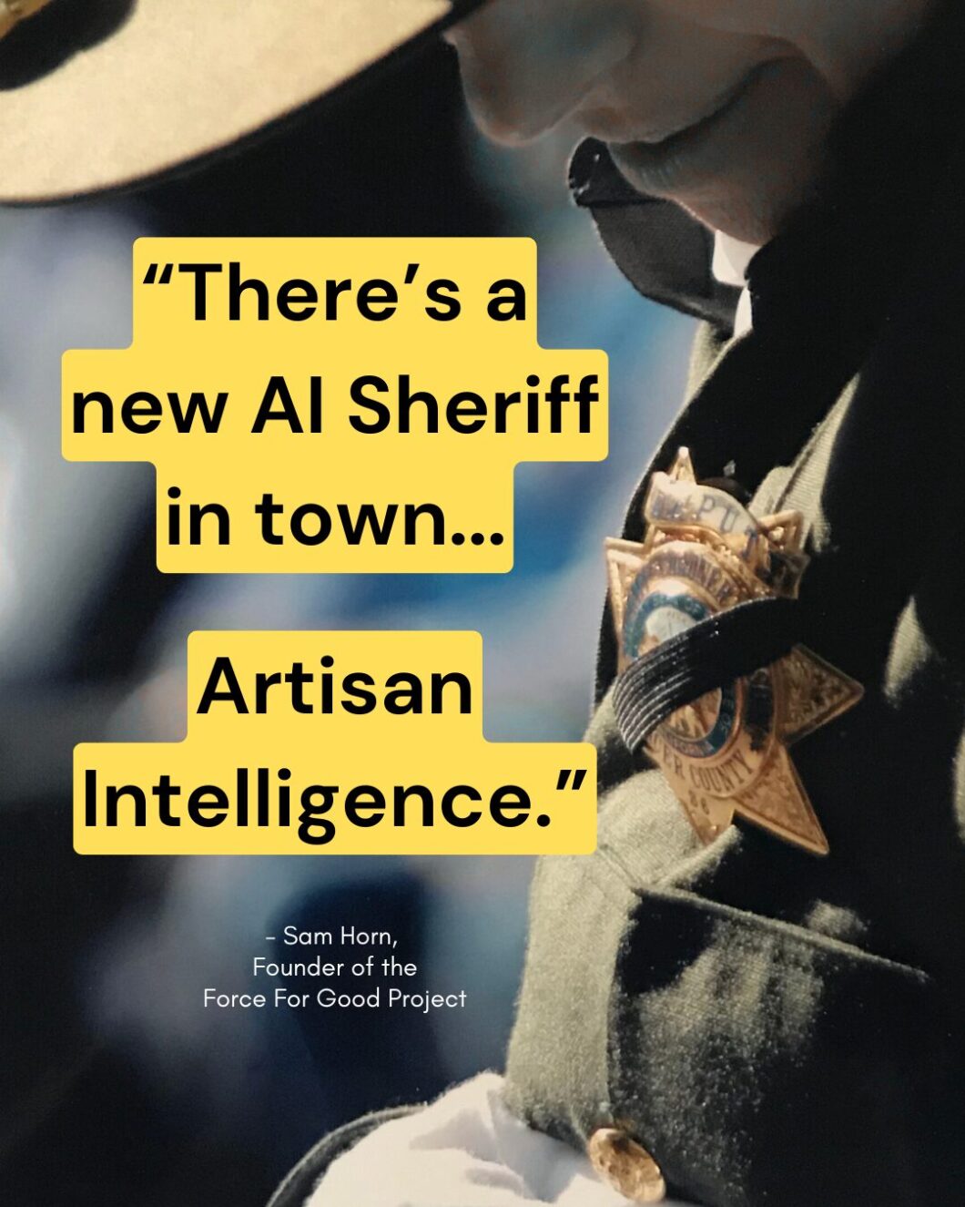 Sam Horn quote image - artisan intelligence