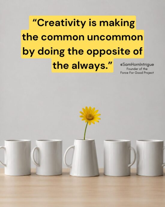Opposite of the always quote image from Sam HOrn