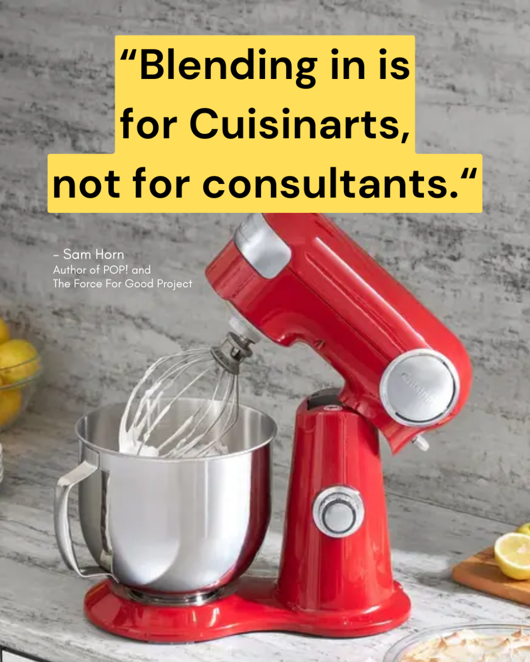 Sam Horn's AHA quote image
