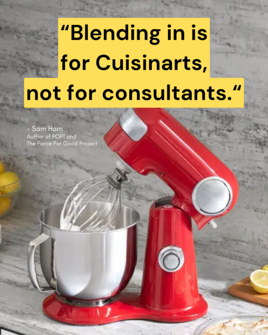 Sam Horn's AHA quote image