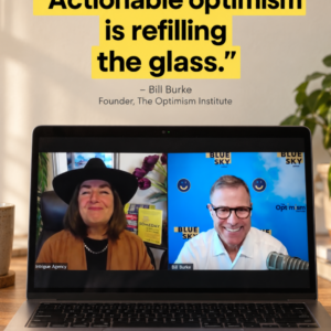 Sam Horn on screen with Bill Burke and quote image